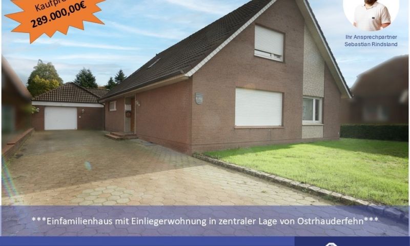 Einfamilienhaus mit Einliegerwohnung in zentraler Lage von Ostrhauderfehn
