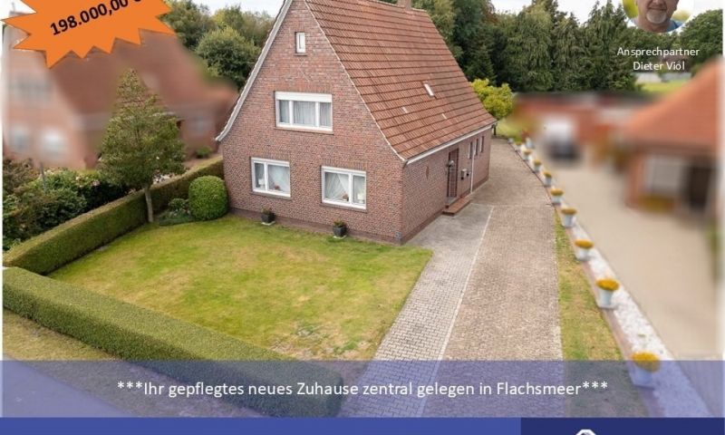 ***Ihr neues Zuhause - sehr gepflegt, großer Garten, ruhig und dennoch zentral gelegen in Flachsmeer***