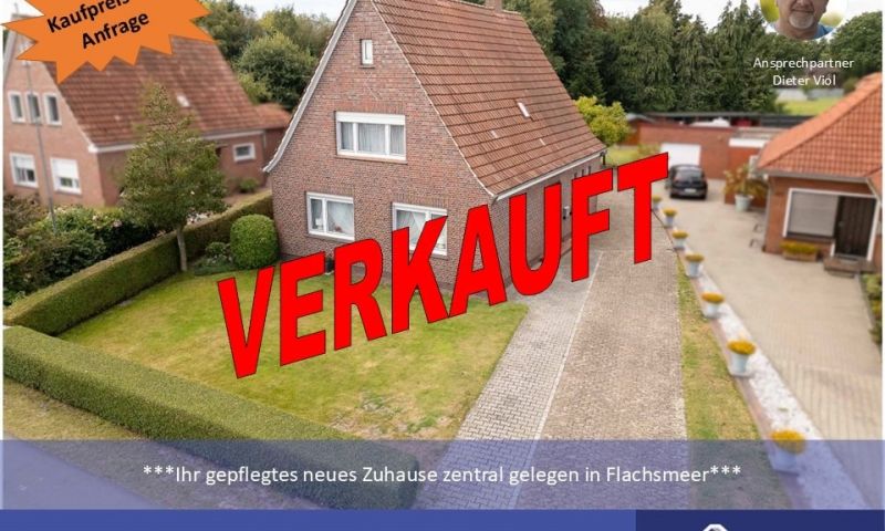 *** Sehr gepflegt, großer Garten, ruhig und dennoch zentral gelegen in Flachsmeer***