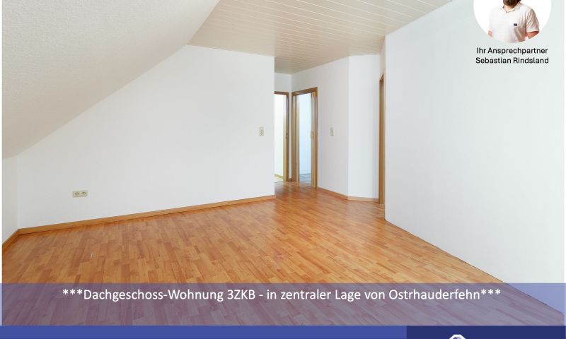 ***Dachgeschoss-Wohnung 3ZKB - in zentraler Lage von Ostrhauderfehn***