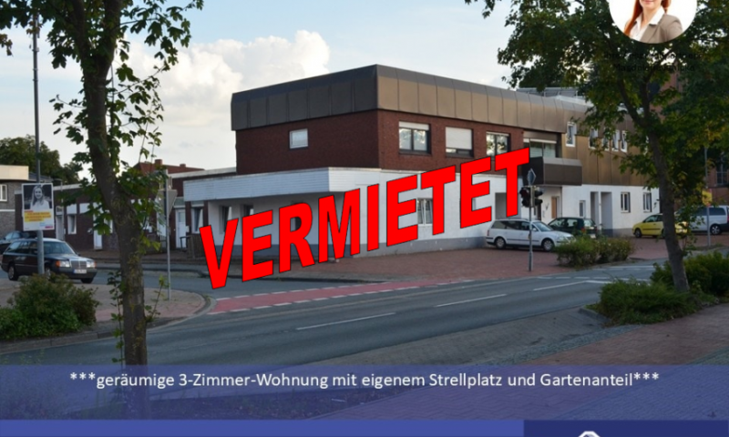 ***Geräumige 3-Zimmer-Wohnung mit eigener Auffahrt und Stellplatz sowie Garten - ideal für die kleine Familie***