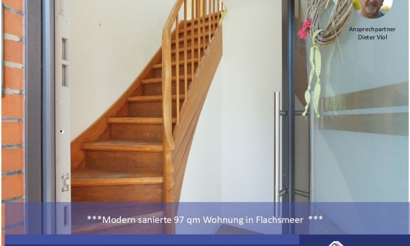 ***Moderne 97 m² Wohnung in Westoverledingen***

***frisch renoviert***